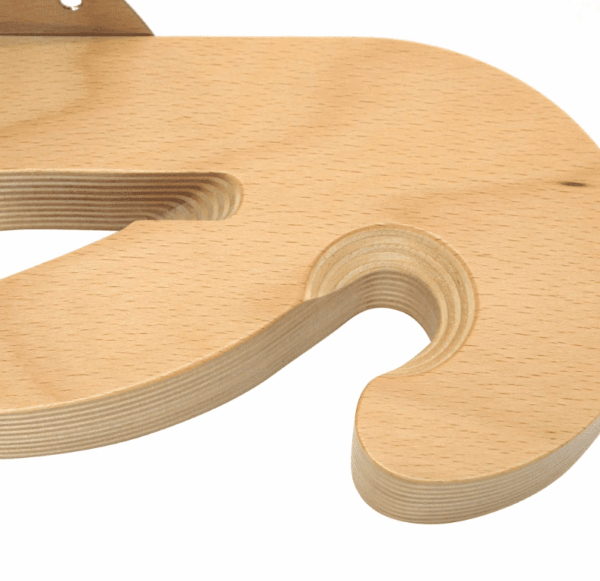 UNIVERSAL 3-PLACE WOODEN WALL BRACKET FOR PIZZERIA EQUIPMENT