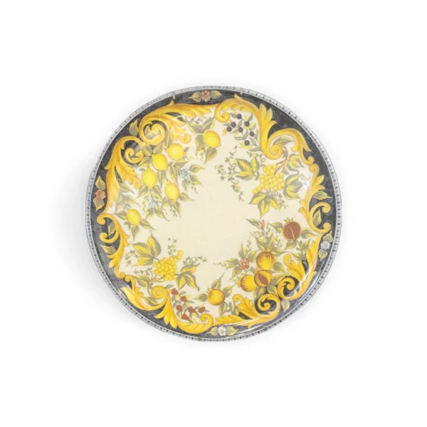 Decorated Porcelain Pizza Plate - 12 Inches (Case of 6) - Tuscany Decoration